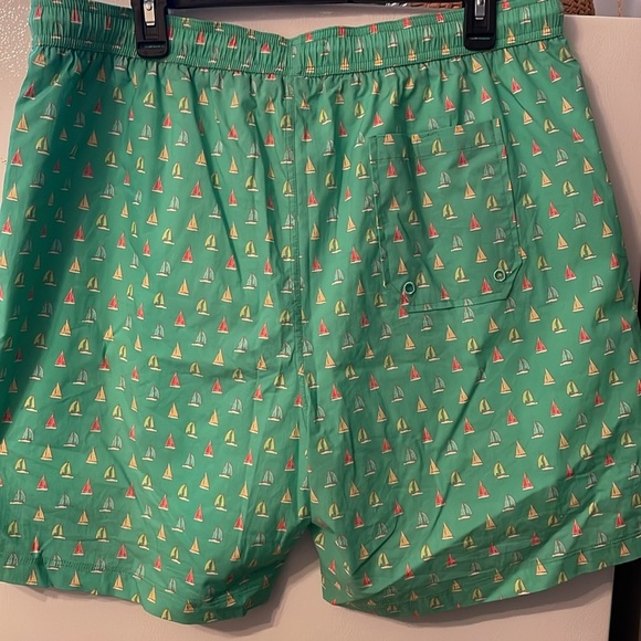 Henri Costa Costal XXL Hyannis Green Swim Short NWT Pockets - Picture 5 of 7